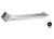 Lockwood 4805/116SC - Exterior Narrow Plate - Square-End Brass - Lever 116 - Satin Chrome