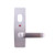 Lockwood 1820 Square End Plate with Cylinder Hole & LED & 74 Lever - Satin Chrome