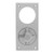 Lockwood 223D Visible Fix Plate with Cylinder Hole & 22 Knob - Satin Stainess Steel