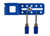 Lockwood Covered Supervisor Hasp 10 Hole Blue