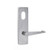 Lockwood 1801 Square End Plate with Cylinder Hole & 133 Lever - Satin Chrome