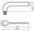 Lockwood 1801 Square End Plate with Cylinder Hole & 123 Lever - Satin Chrome