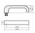 Lockwood 2905/131SC - Interior Round-End Brass Plate - Lever Only - Lever 131 - Satin Chrome