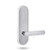 Lockwood 2805 Round End Plate with 106 Lever - Satin Chrome