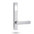 Lockwood 4801/166SC - Exterior Narrow Plate - Square-End Brass - Lever 166 - Satin Chrome