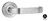Lockwood 4805/74SC - Exterior Narrow Plate - Square-End Brass - Lever 74 - Satin Chrome