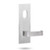Lockwood 224 Exterior Plate with Cylinder Hole & 90 Lever - Satin Stainess Steel