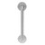Lockwood 260 Series Exterior Blank Round Rose - P3 Pull Handle | Satin Stainless Steel