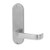 Lockwood 2905 Round End Plate with 74 Lever - Satin Chrome