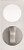 Lockwood 222D Concealed Fix Plate with Cylinder Hole & 21 Knob - Satin Stainess Steel
