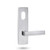 Lockwood 1904 Square End Plate with Turn & 101 Lever - Satin Chrome