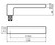 Lockwood 4904/101SC - Interior Narrow Plate - Square-End Brass - Lever 101 - Satin Chrome