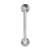 Lockwood 1220 Symphony Interior Blank Round Rose with B3 D-Pull - Satin Chrome
