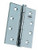 Lockwood Hinges 100x75x2.5 Fixed Pin - Satin Stainess Steel (Singles)