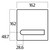 Lockwood 200 Exterior Plate with 90 Lever - Right Hand - Satin Stainess Steel