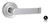 Lockwood Symphony Lever 590 on Round Rose - Interior Half Set Satin Chrome