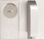 Lockwood 220D Concealed Fix Plate with Emergency Turn & Pull Handle - Left Hand - Satin Stainess Steel