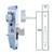 Lockwood 3642 Short Backset Mortice Deadlock Cylinder Teardrop Turn