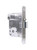 Lockwood 3772NSFNOHDSS - Selector 3772 MkII Universal Primary Lock Non-Sprung Furniture, No Hub Disc 60 mm Backset Satin Stainless