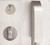 Lockwood 221D Visible Fix Plate Concealed Privacy Emergency Turn Pull Handle 22 Knob