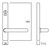Lockwood 4905/118 - Interior Narrow Plate - Square-End Brass - Lever 118