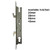 Euro Sliding Mortice Hook Lock 20mm Backset