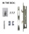 Euro Sliding Mortice Hook Lock 20mm Backset