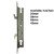 Euro Sliding Mortice Hook Lock 45mm Backset