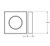 Lockwood Velocity VSS1-TRIM Square Rose Passage Trim - 58 mm (Pack of 2)