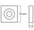 Lockwood Symphony 131 Lever On Square Rose Exterior Half Set - Chrome Plated