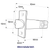 Borg Mech-Digital 60mm Tubular Deadlatching Latch - Stainless Steel - Suits Borg 2000 and 4000 Series