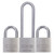 ABUS Padlock 64TI/30 Display Pack Packet=3 With 1xlong Shackle - Titalium