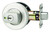 Paradigm Deadbolt Round Rose Satin Chrome Pearl
