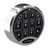 Securam Safelogic Basic D-Drive Keypad with Spindle - Chrome