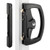 Austral Yarra Ridge Sliding Door Lock With Standard Outer Pull - Egress Inner Pull - Outer Cylinder LW4 Profile KD and 16mm Catch Plate - Black