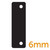 BDS Packer 6mm suits Whitco Sash Lock Strike Plate Series - Black
