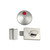Metlam 300 Series Lock and Indicator Set with Screw Fixings - Satin Chrome Pearl