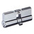 Brava Metro Euro Double Cylinder with Lazy Cam LW5 Profile KD Rekeyable 70mm - Chrome Plated