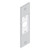 BDS Strike Full Lip D-Strike Standard (Same Height As Standard T-Strike) 70mm X 44mm X 2mm - Satin Stainless Steel