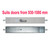 ADI LB702-1/175 2 Point Locking Bar with Internal and External Lever - 930-1080 mm Door Width