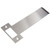 BDS Satin Stainless Steel Long Lipped Strike for Door Latches - 100 mm to 200 mm Lip Length