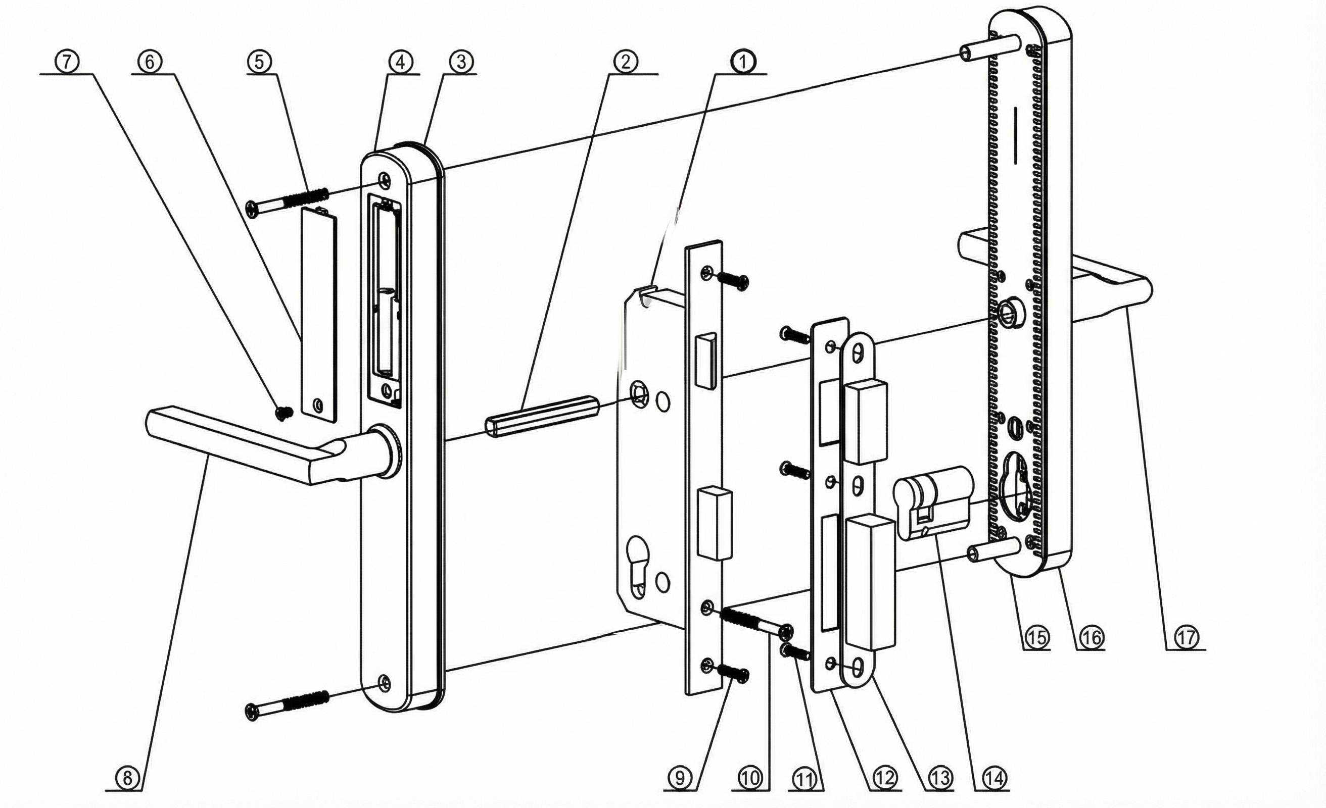 Vault Eclipse what's in the box drawing with numbered components corresponding to included parts list