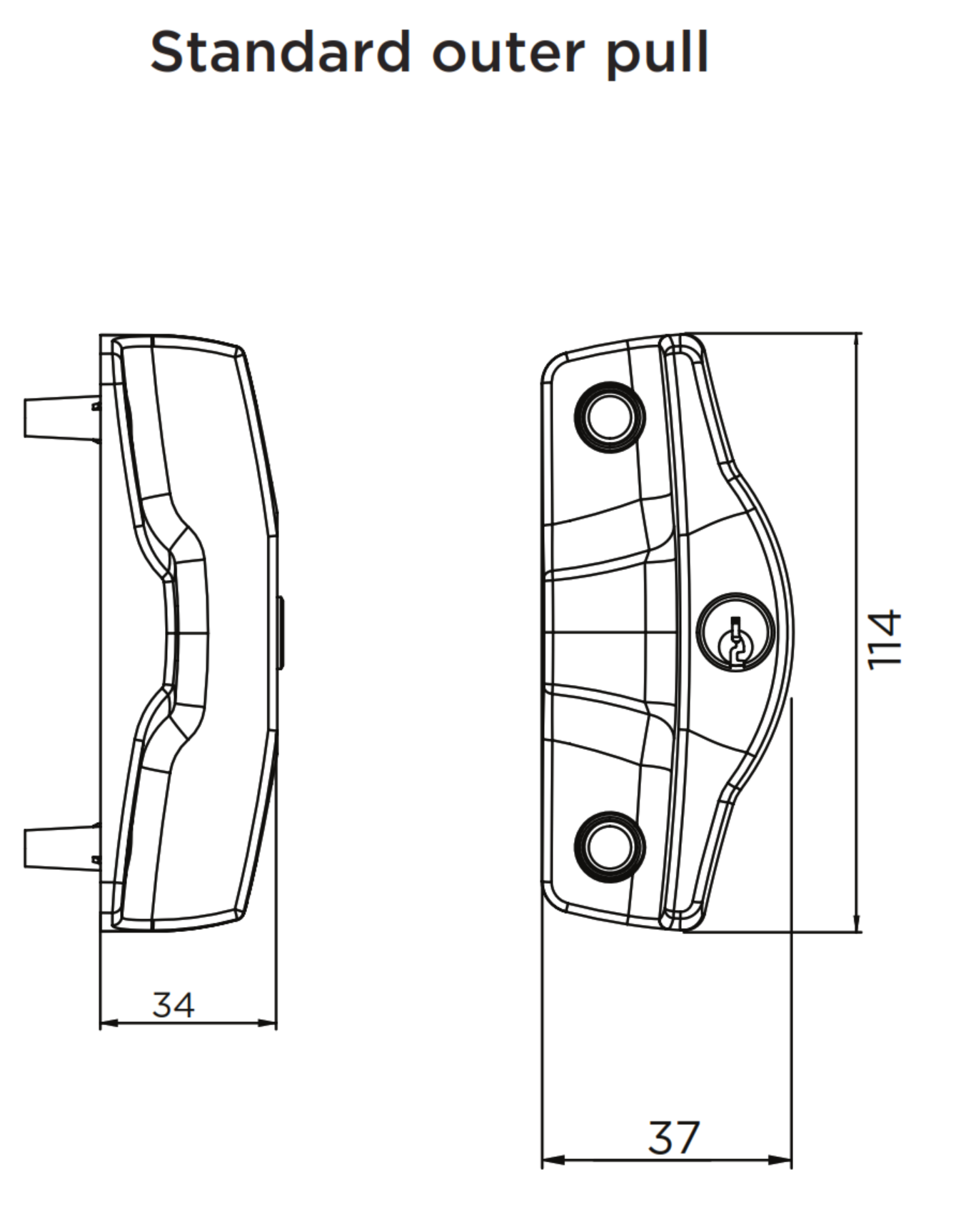 Product dimension drawing