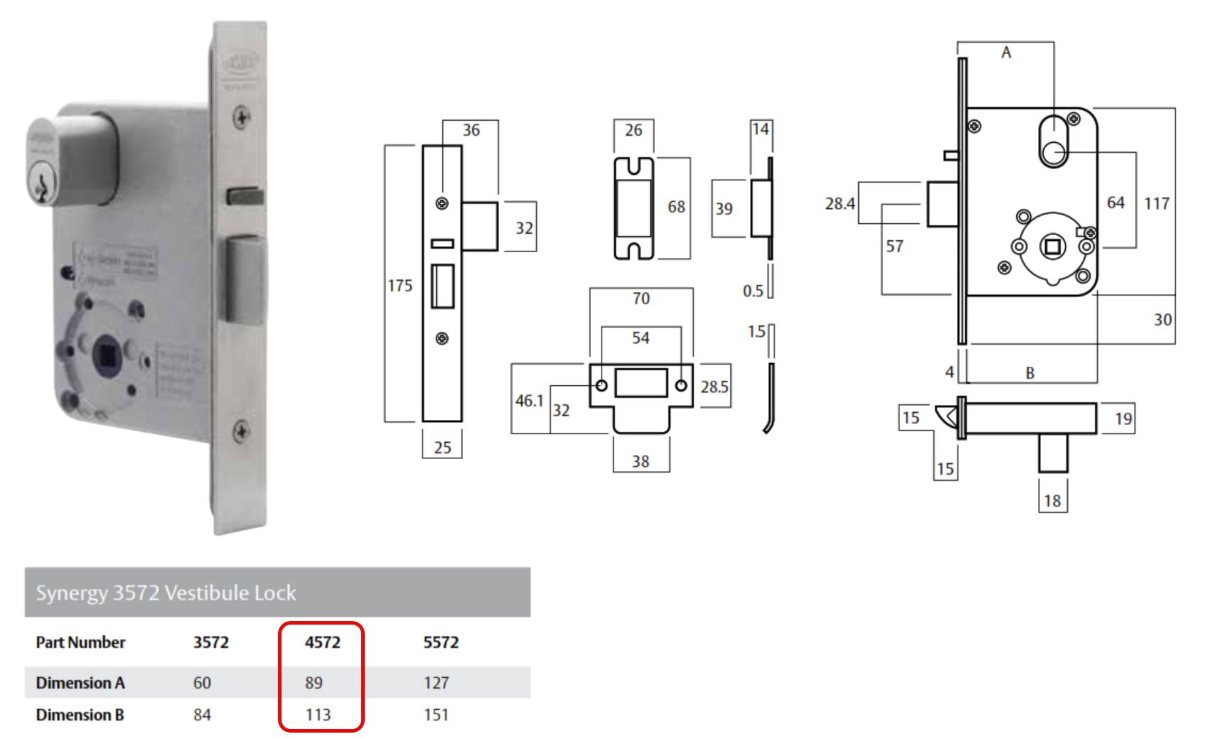 Manufacturer dimensional drawing