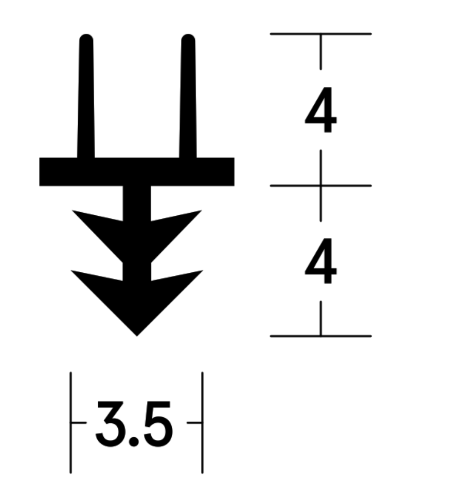 Lorient LAS1011 Firtree seal dimensions