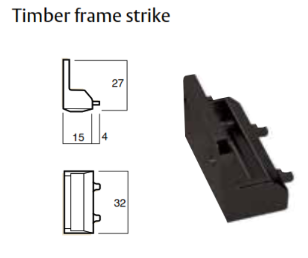 Timber frame strike