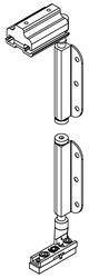 Iso Lock Pivot Henderson Securefold 100kg R Lock Pivot Set | Satin Finish
