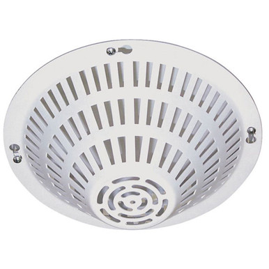 STI Smoke Detector Cover – White Steel Protective Cage