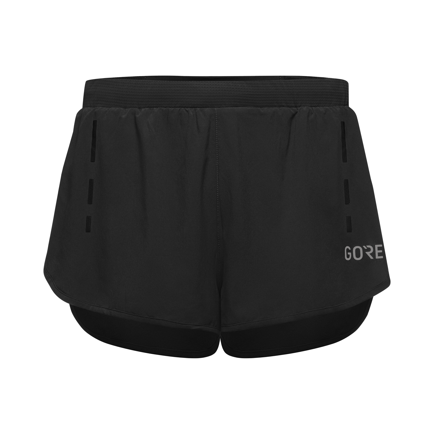 Short De Running Gore Homme – Taille M – Orange – Doublé, Poches Médias, élastique, Réfléchissant