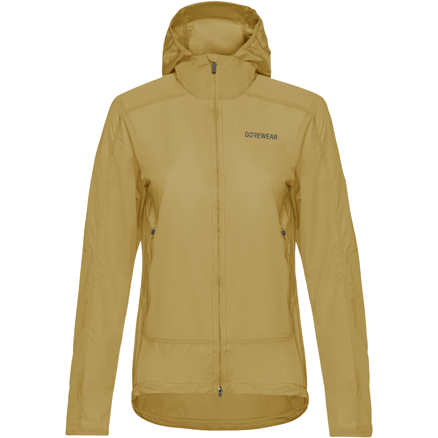 An image of the FERNFLOW Hooded Windbreaker Womens being displayed without a product model wearing the product.
